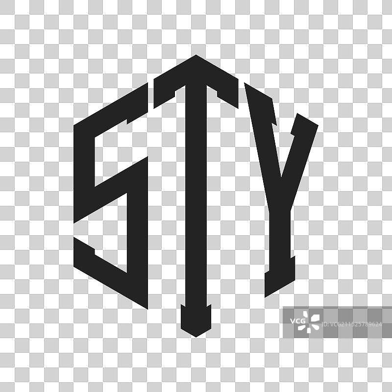 STY首字母组合标志设计图片素材
