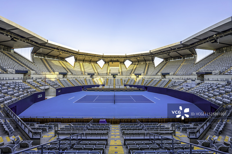 北京国家网球中心莲花球场建筑内景图片素材