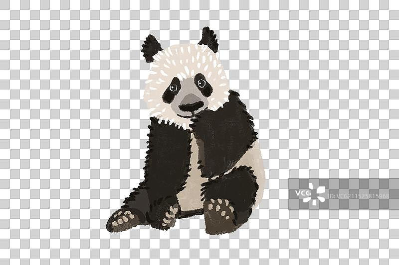 儿童插画熊猫图片素材