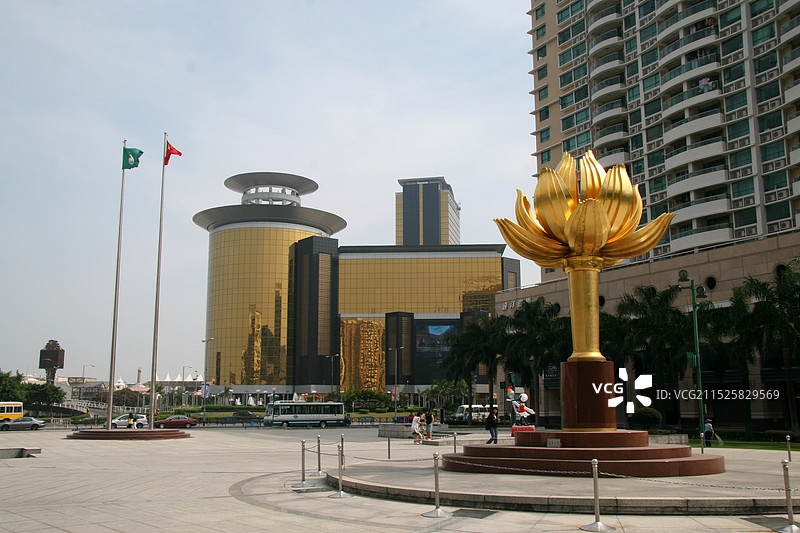 澳门金莲花广场图片素材