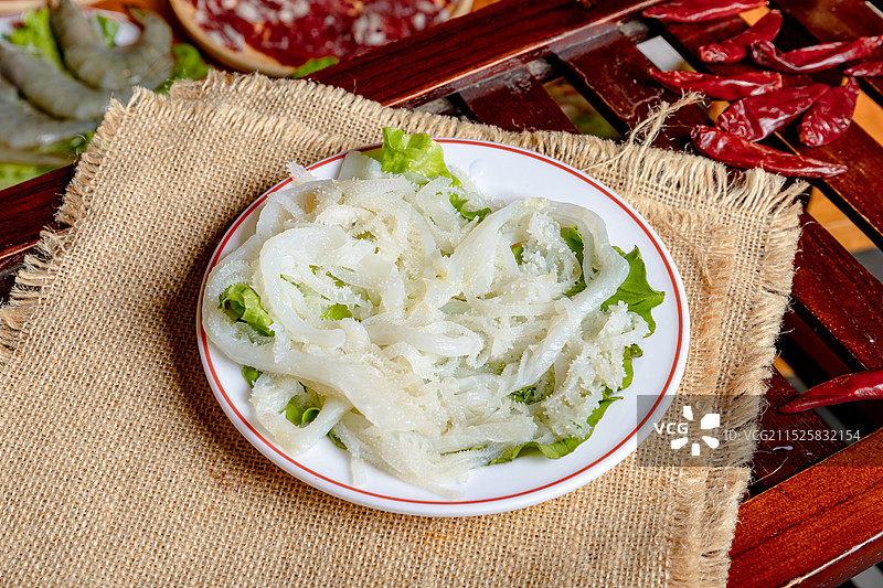 火锅菜品素毛肚图片素材