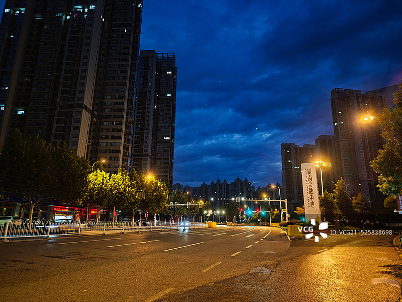 长沙火夜景图片素材