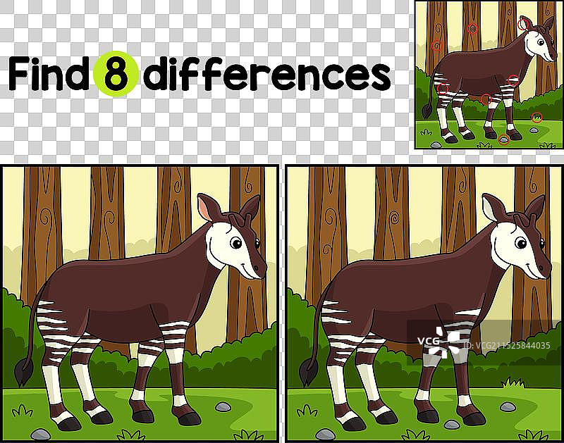 找不同：㺢㹢狓动物图片素材