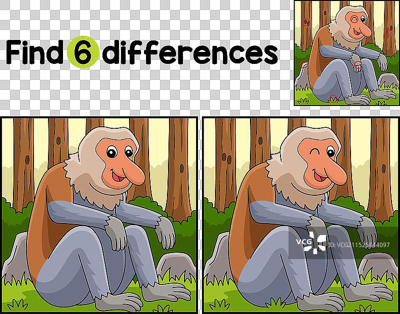 长鼻动物找不同游戏图片素材