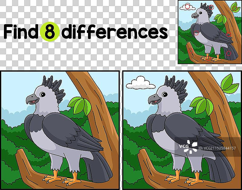 角雕动物找不同图片素材