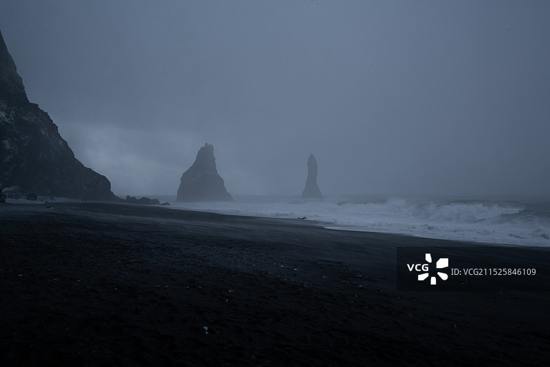 冰岛 黑沙滩图片素材