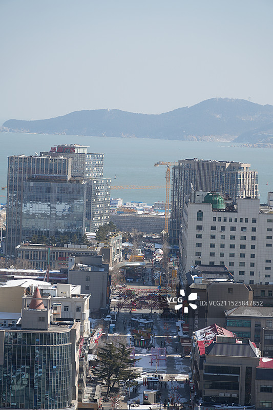 威海环翠楼公园图片素材