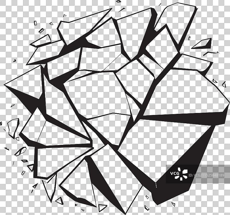 破碎玻璃的优雅图片素材