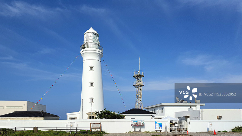 日本千叶县铫子市，犬吠埼灯塔图片素材