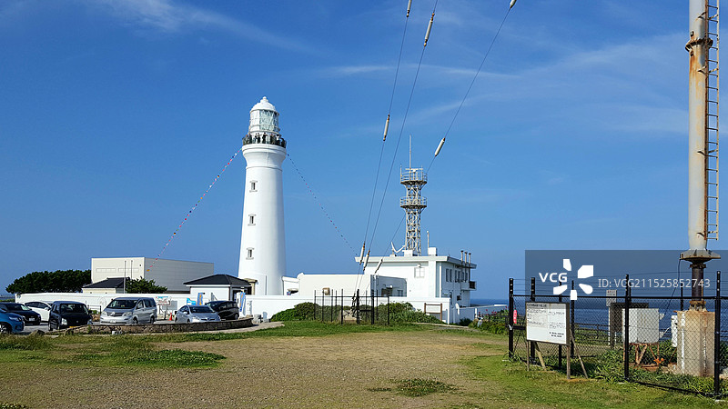 日本千叶县铫子市，犬吠埼灯塔图片素材