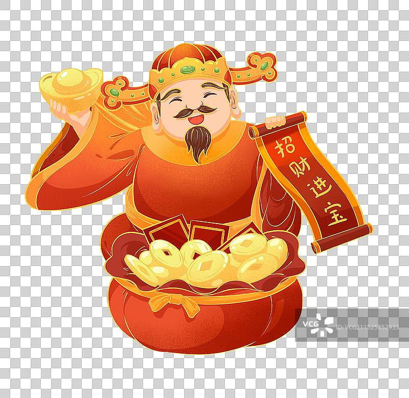 新年财神元素图片素材