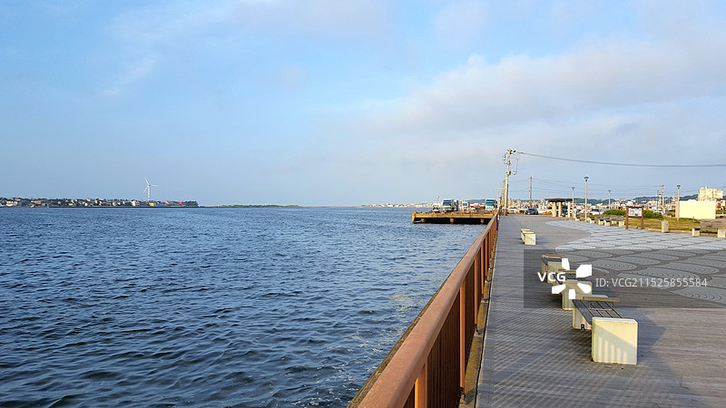 日本千叶县铫子市，铫子港图片素材