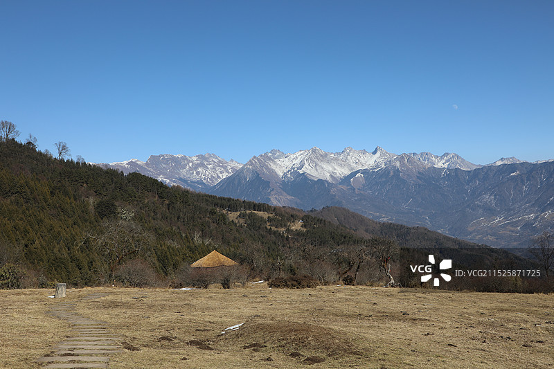 雅安硗碛藏寨·神木垒景区图片素材