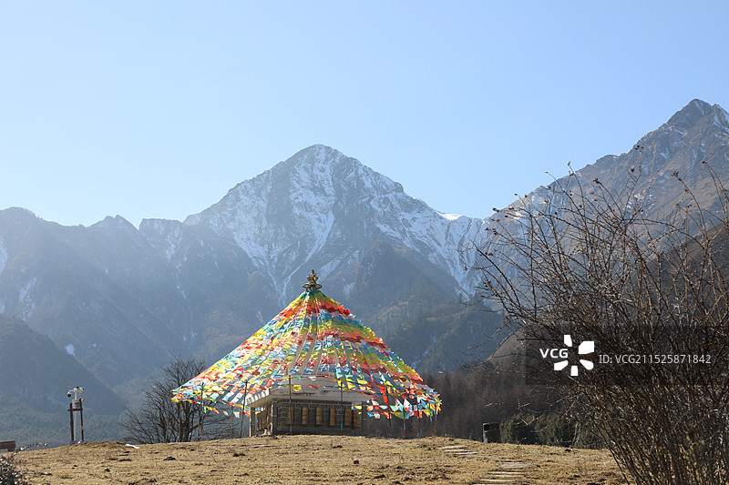 雅安硗碛藏寨·神木垒景区图片素材