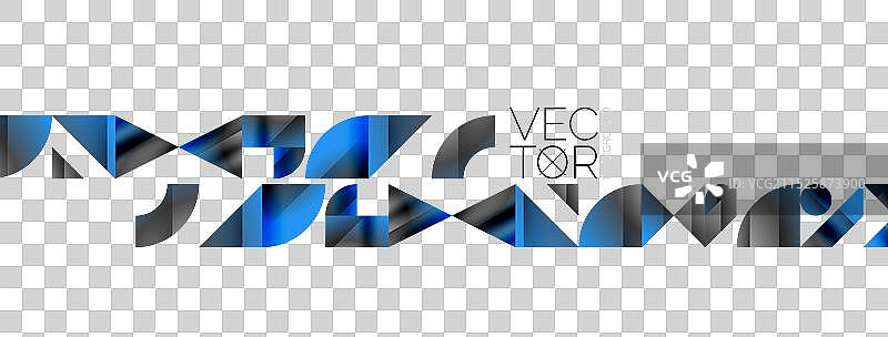 极简主义中的几何形状融合图片素材