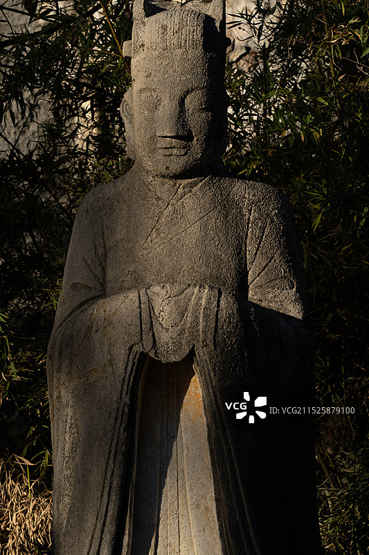 明.吕调阳墓石像生，现存于桂林七星公园。图片素材
