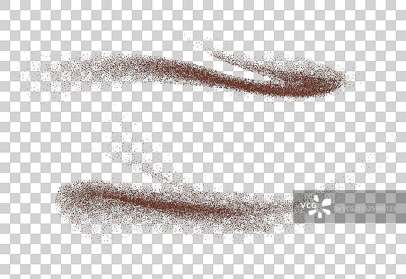 飞扬的咖啡或巧克力粉尘颗粒图片素材