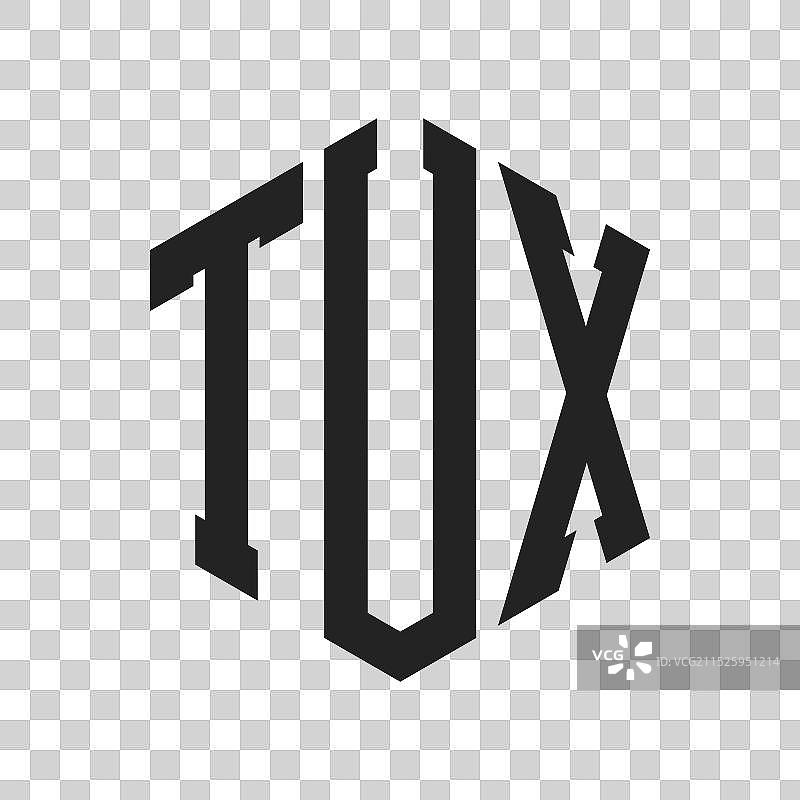 TUX首字母logo设计图片素材