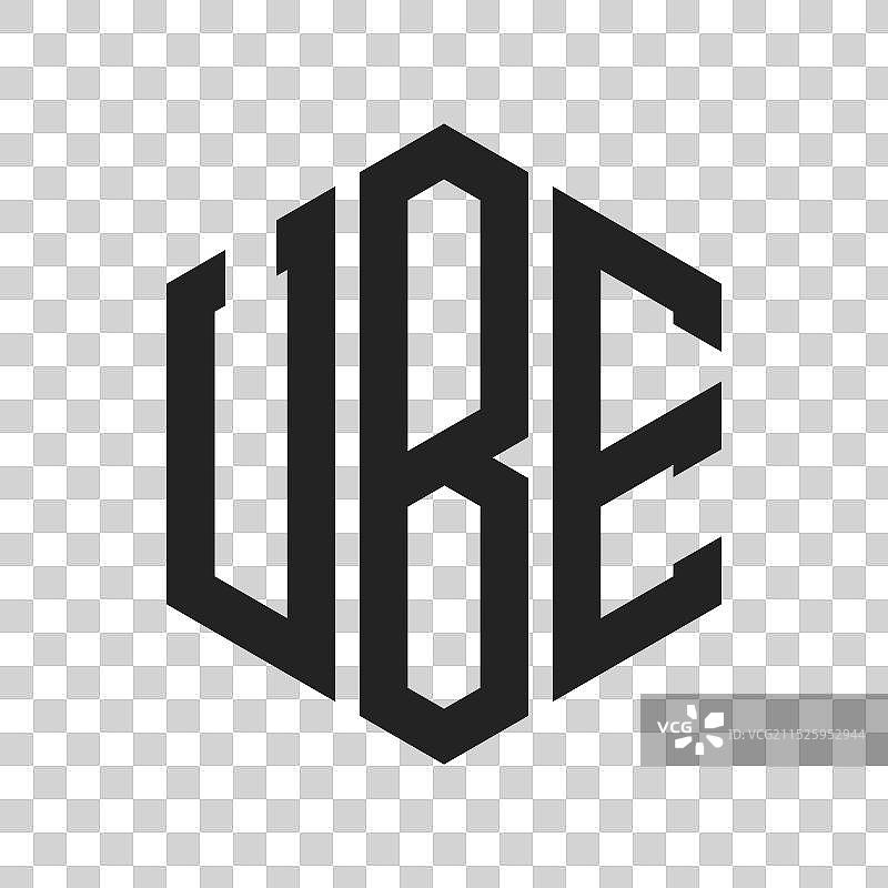 UBE首字母标志设计 UBE字母组合标志图片素材