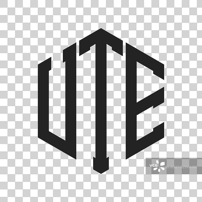 UTE首字母UTE字母组合LOGO设计图片素材