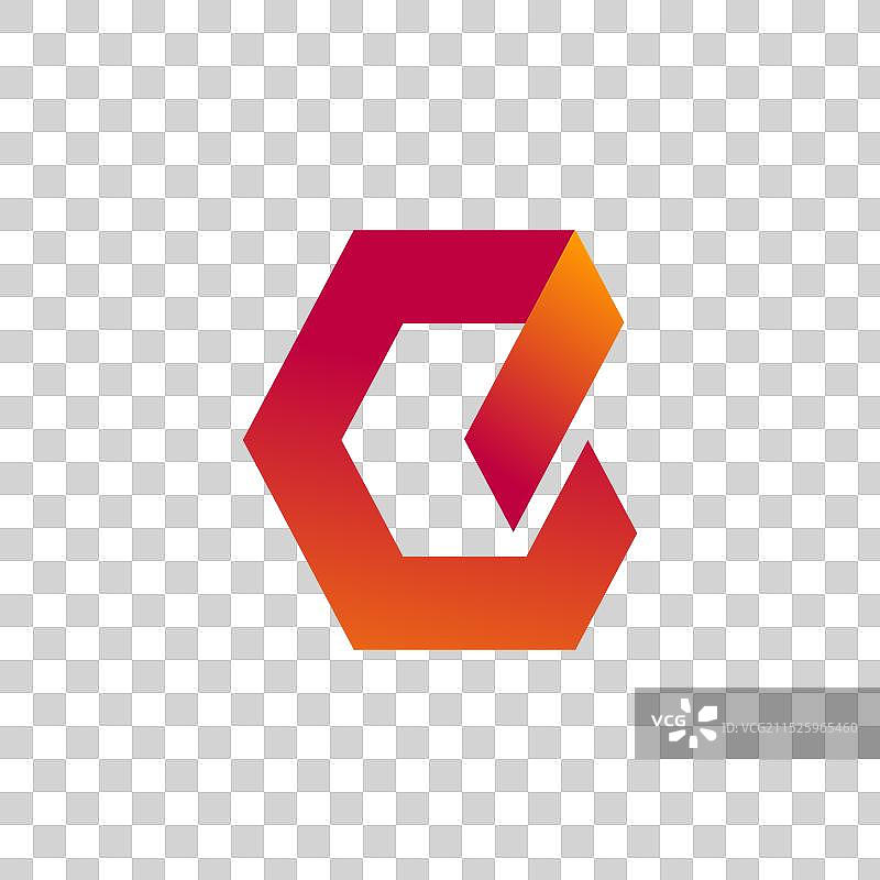 几何简约字母C标志图标图片素材