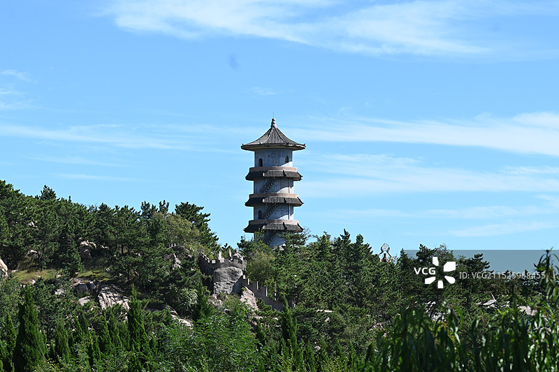 青岛即墨鹤山风景区图片素材