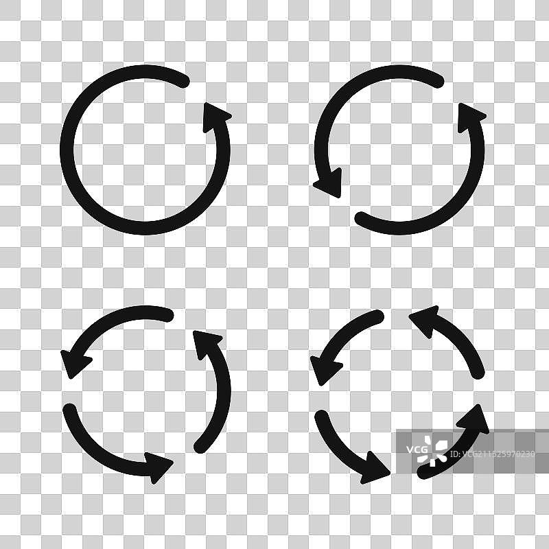 圆形箭头和旋转符号合集图片素材