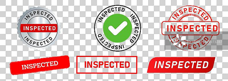 已检查通过质量控制印章图片素材