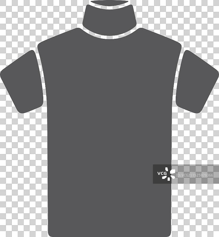 短袖男士高领衫图标图片素材