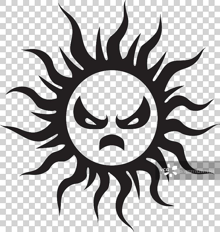 太阳耀斑标志图片素材