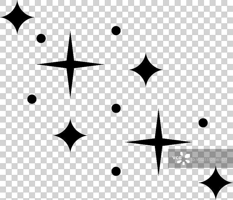 闪亮的星星图标图片素材