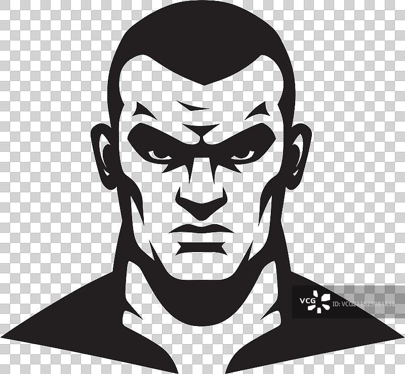 拳击手战士标志图片素材