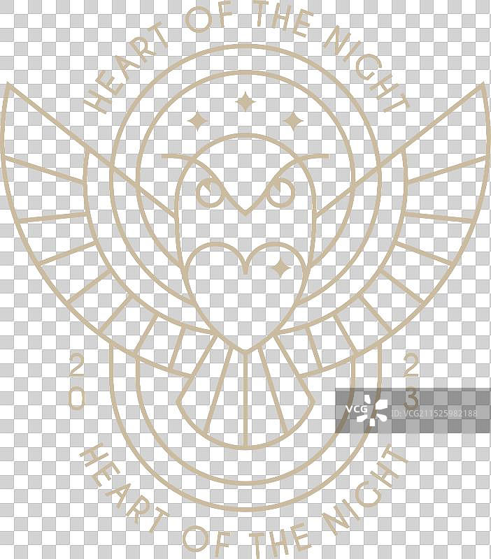 夜晚之心标志图片素材