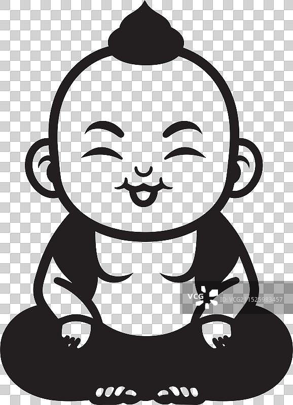 宁静的黑佛莲花小图标图片素材