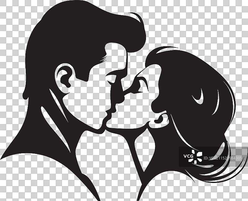 真爱之吻标志，感性宁静图片素材