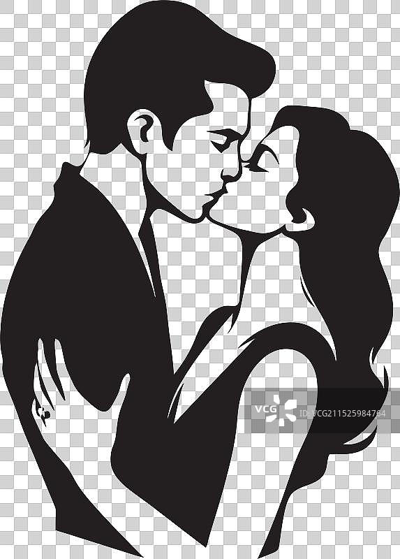 真爱融合黑色浪漫标志性感图片素材