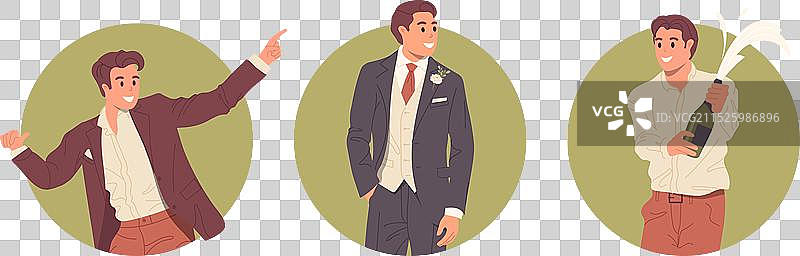 圆形头像的独立组合图片素材