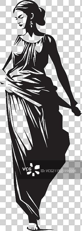 奥林匹亚的象征：希腊女神的标志图片素材