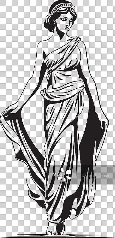 雅典娜的光辉：希腊美的标志图片素材