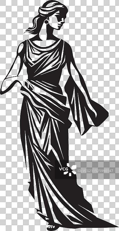 希腊女神神话标志图片素材