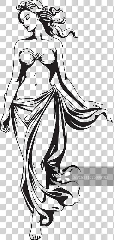 希腊神话女神万神殿公主Logo图片素材