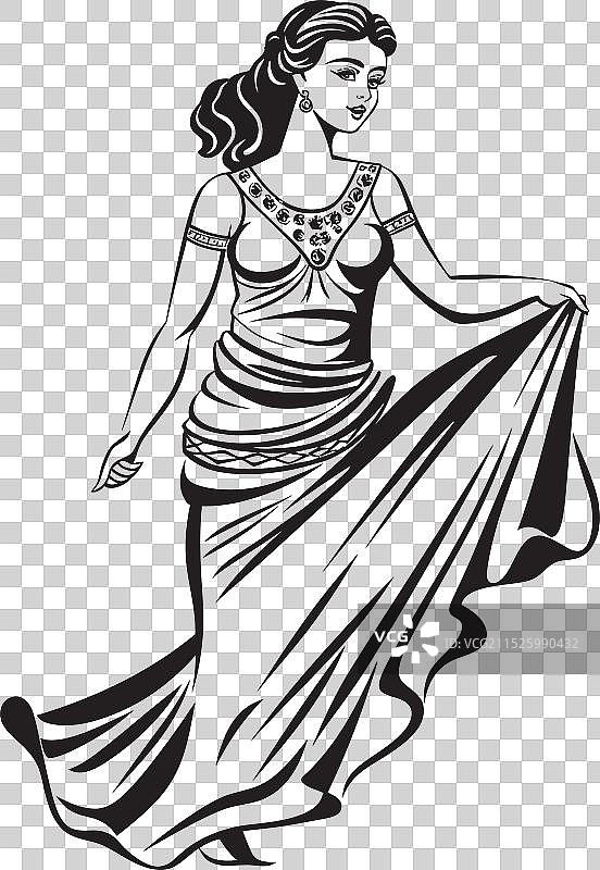 万神殿希腊女神公主设计图片素材