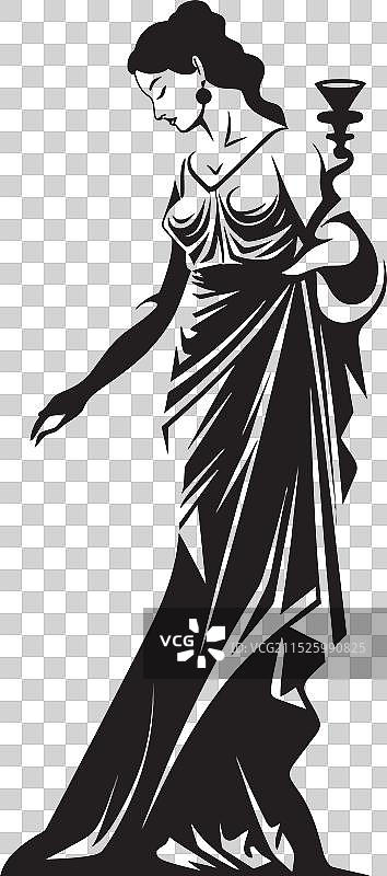 希腊女神设计图片素材