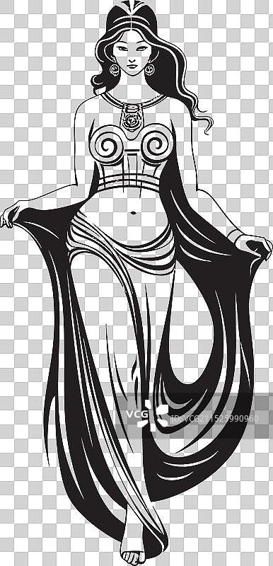 希腊女神神话标志图片素材