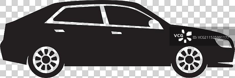 黑色出租车艺术图案图片素材