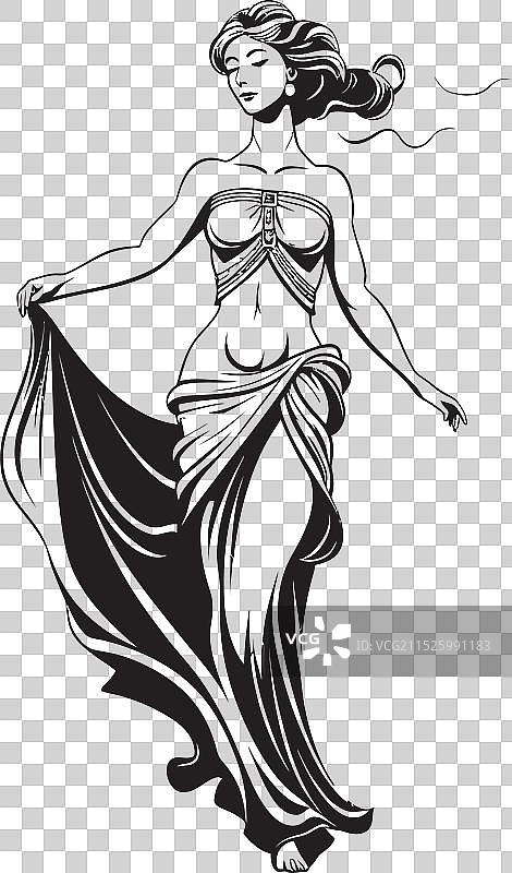 希腊女神：古代美的象征图片素材