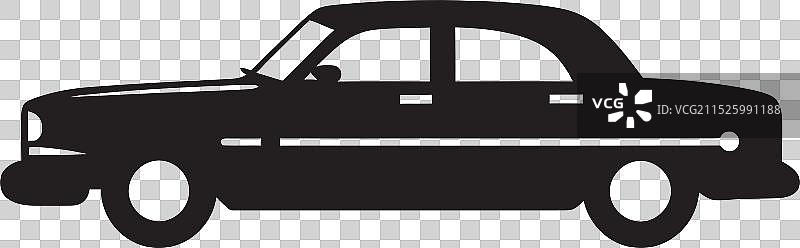 黑色出租车艺术图形图片素材