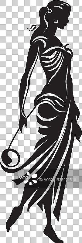 希腊女神雅典娜光环标志图片素材