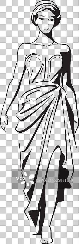 奥林匹亚诱惑：希腊女神的标志图片素材