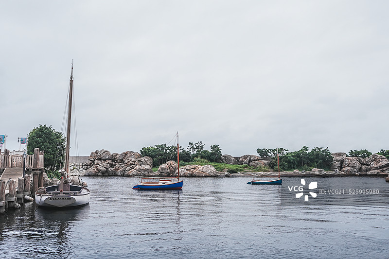 阴天下的东京迪士尼海洋图片素材